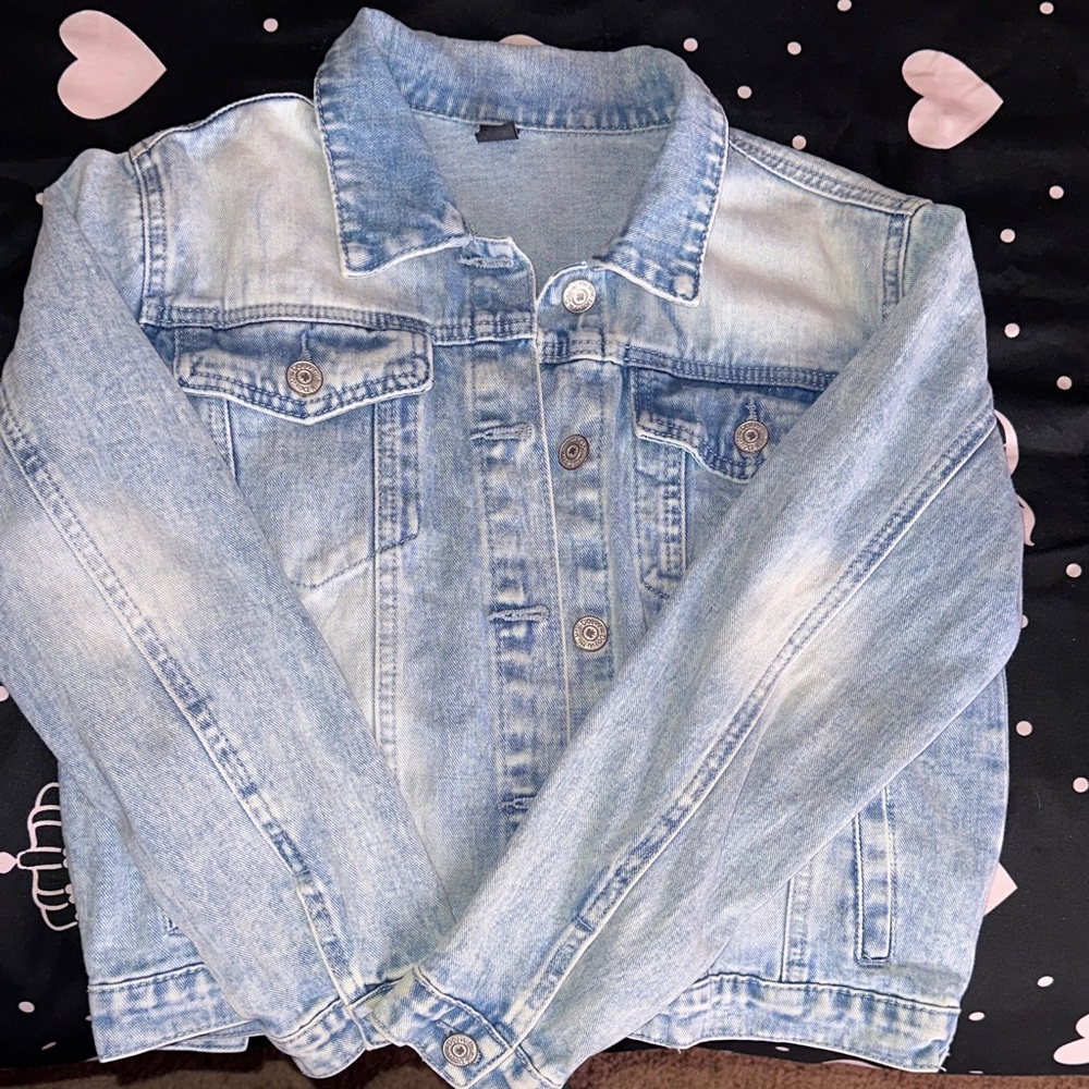 Girl’s Denim “Whatever“ Jacket
